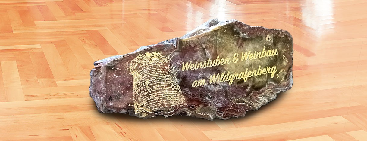 Lasergravur auf Stein